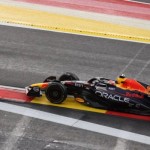 Pebalap Red Bull Max Verstappen dalam sesi kualifikasi GP Belgia di Sirkuit Spa-Francorchamps, (ANTARA/AFP-Simon Wohlfahrt)-1705389786