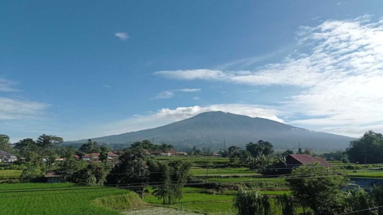 Daerah pertanian di lereng Gunung Marapi. Warga daerah setempat yang sebagian besar memiliki penghasilan dari kebun, tani dan hasil hutan berharap adanya bantuan pemerintah setelah banyaknya kejadian gagal panen akibat pengaruh abu vulkanik. ANTARA/Altas Maulana