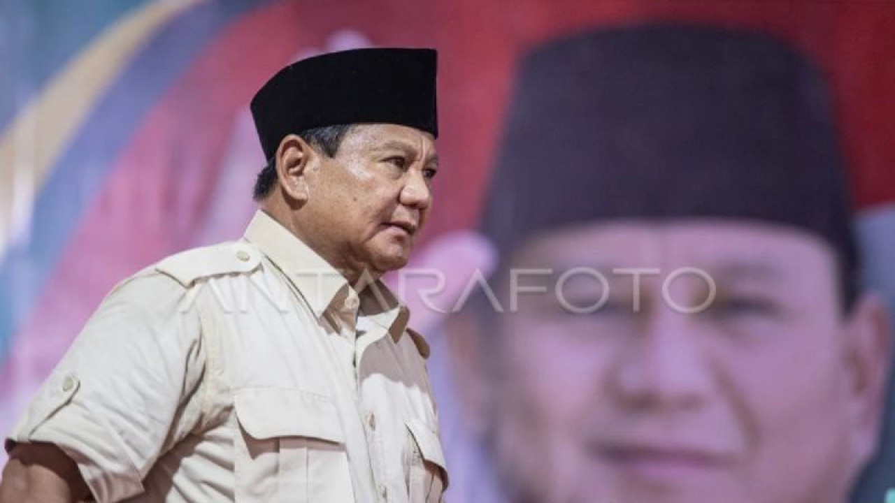 Ilustrasi, Calon Presiden nomor urut 2 Prabowo Subianto (ANTARA/HO-ANTARA Foto)