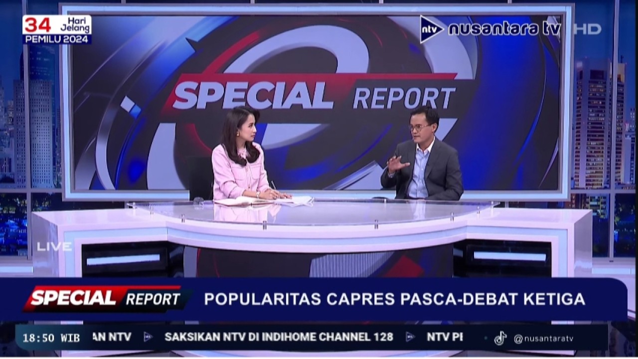 Spesial Report Popularitas Capres Pasca Debat