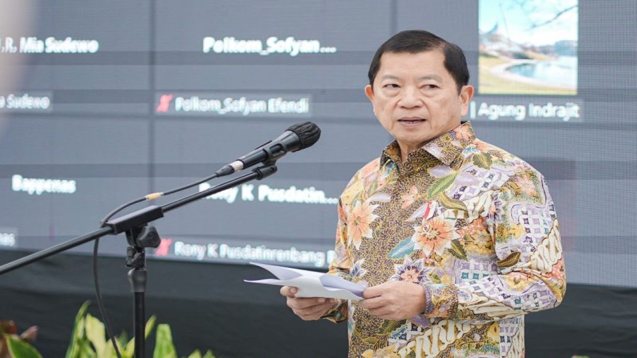 Arsip - Menteri PPN/Kepala Bappenas Suharso Monoarfa saat memberikan sambutan dalam pelantikan 17 Pimpinan Tinggi Pratama Kementerian PPN/Bappenas di Jakarta, Kamis (11/01/2024). (ANTARA/HO-Bappenas)