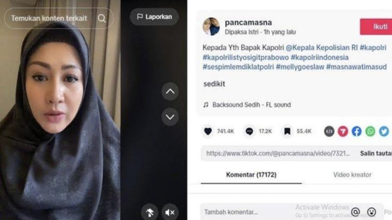 Surat terbuka Masnawati Masud untuk Kapolri di media sosial