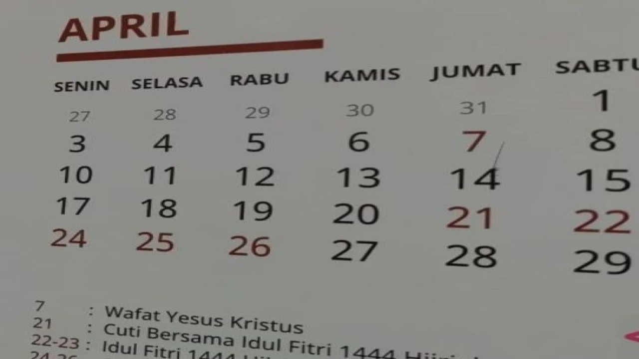 Tangkapan layar - Surat Keputusan Presiden (Keppres Nomor 8 Tahun 2024 tentang Hari-Hari Libur. (ANTARA/Asep Firmansyah).