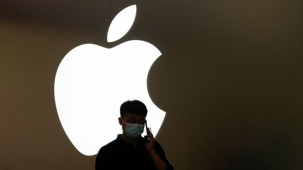 Ilustrasi. Logo Apple. (Reuters)