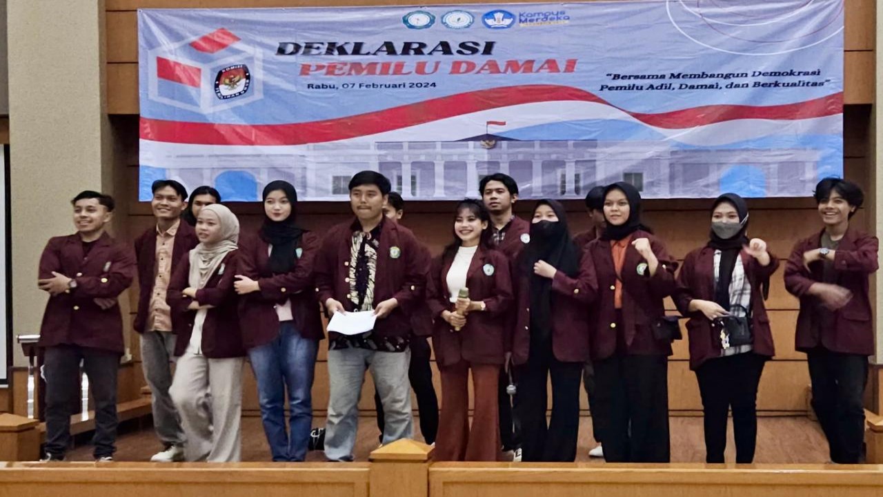 Mahasiswa dari BEM UNIPI berharap Pemilu 2024 berlangsung damai hingga selesai.