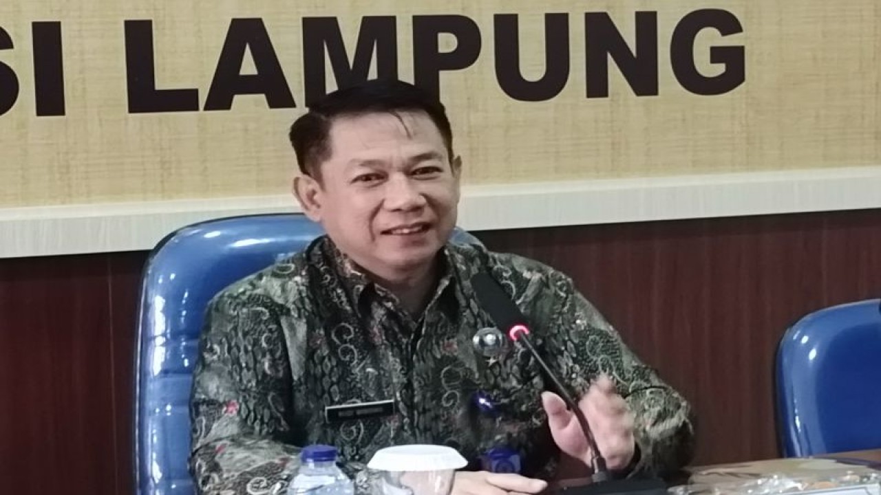 Kepala Badan Narkotika Nasional Provinsi (BNNP) Lampung Brigjen Pol Budi Wibowo. Bandarlampung, Kamis, (1/2/2024). (ANTARA/Dian Hadiyatna)