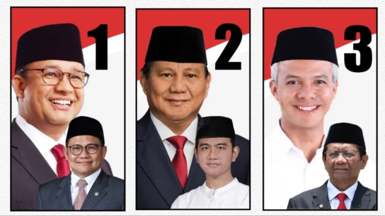 Capres-cawapres Pemilu 2024. (Net)