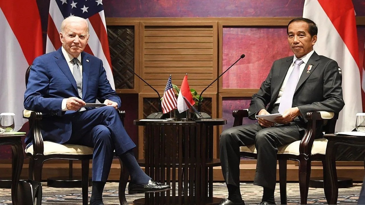 Presiden AS Joe Biden dan Presiden RI Jokowi. (Antara)