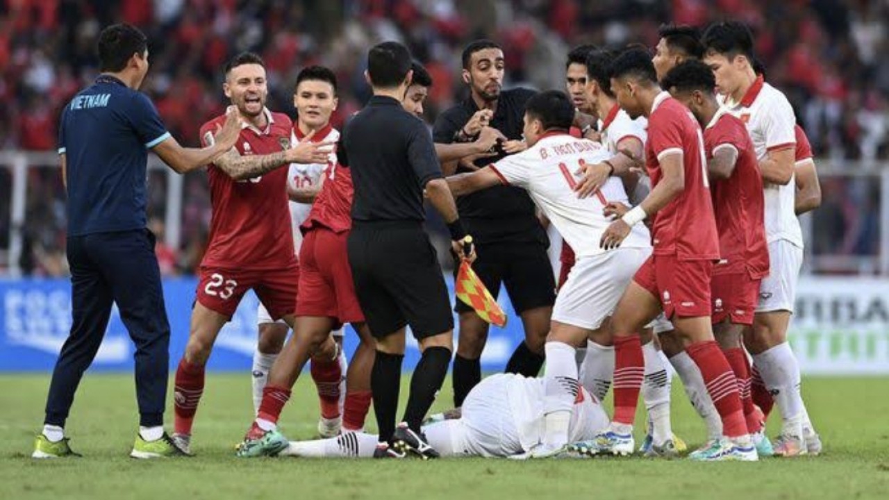 Laga Timnas Indonesia vs Vietnam / Foto: Ist