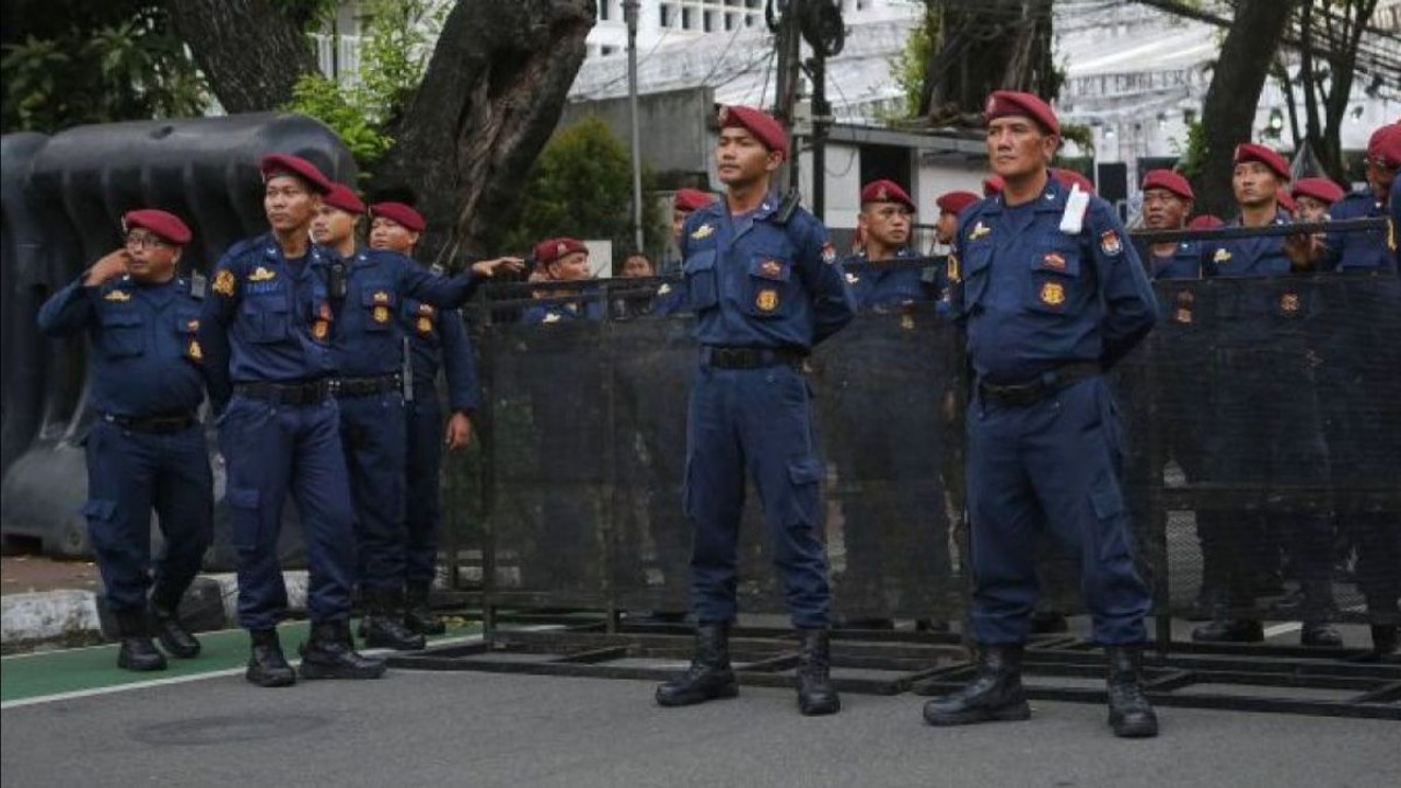 Polri kerahkan 2.992 personel kawal pelaksanaan debat final atau debat kelima untuk untuk calon presiden (capres) yang berlangsung malam ini, Minggu (4/2/2024) di Jakarta Convention Center (JCC)/ist