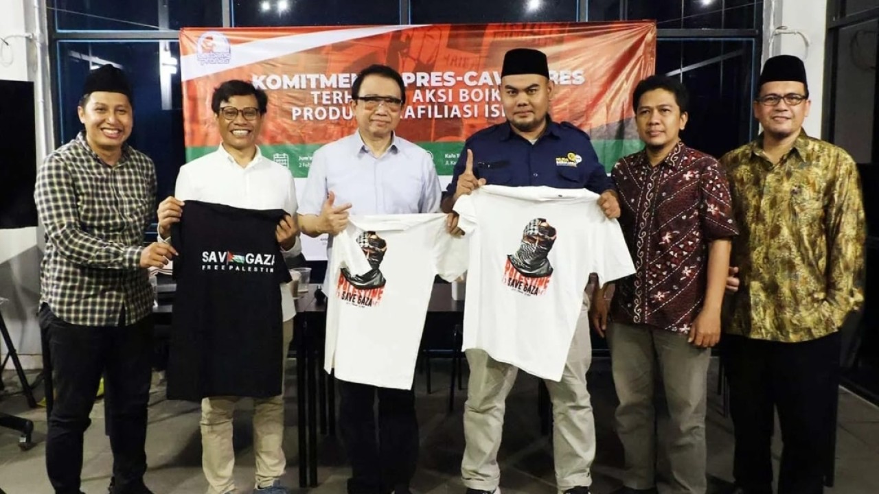 Relawan Capres-cawapres sepakat boikot produk terafiliasi Israel untuk dukung kemerdekaan Palestina