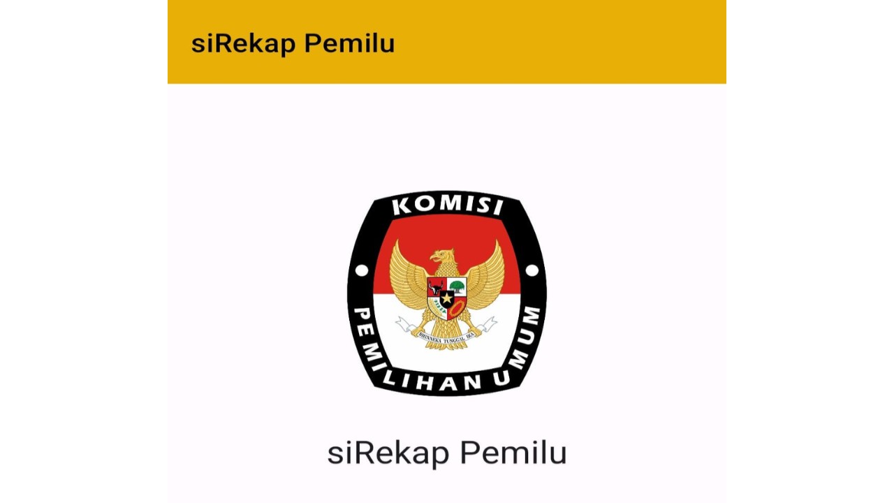 Aplikasi siRekap Pemilu