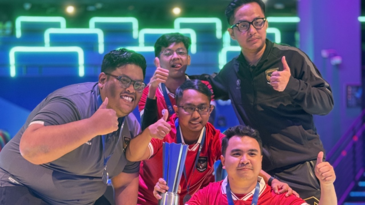 Skuad eTimnas Indonesia yang sukses merebut gelar AFC eAsian Cup 2024