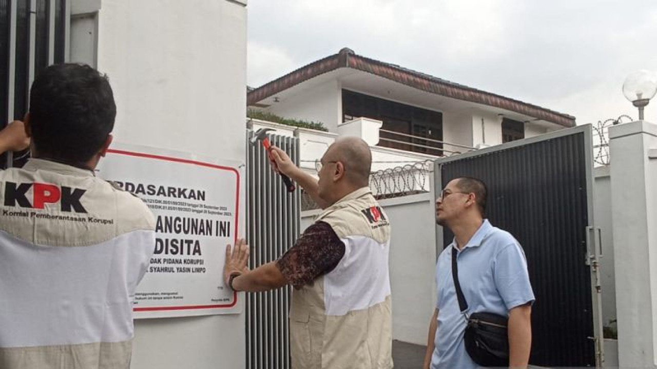 Dokumentasi rumah mewah milik mantan Menteri Pertanian Syahrul Yasin Limpo (SYL) yang disita KPK. ANTARA/HO-KPK