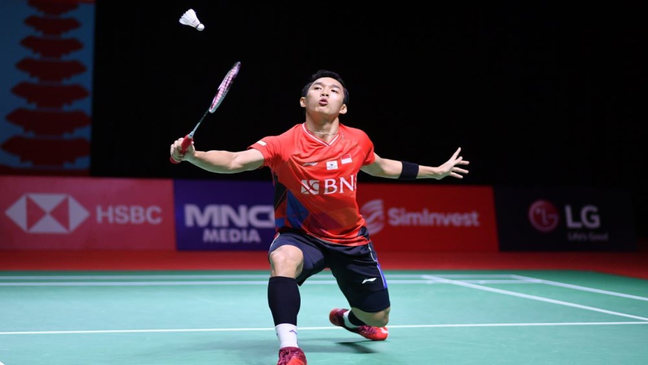 Pebulu tangkis tunggal putra Indonesia Jonatan Christie. (Foto: Humas PBSI)