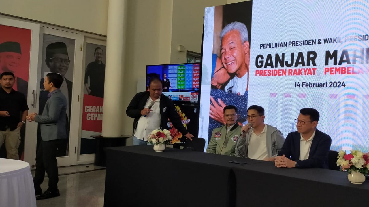 Ketua Tim Pemenangan Nasional Ganjar-Mahfud Arsjad Rasjid, proses Pilpres 2024 masih berjalan. (foto: nusantaratv.com/Ramses R. Manurung)