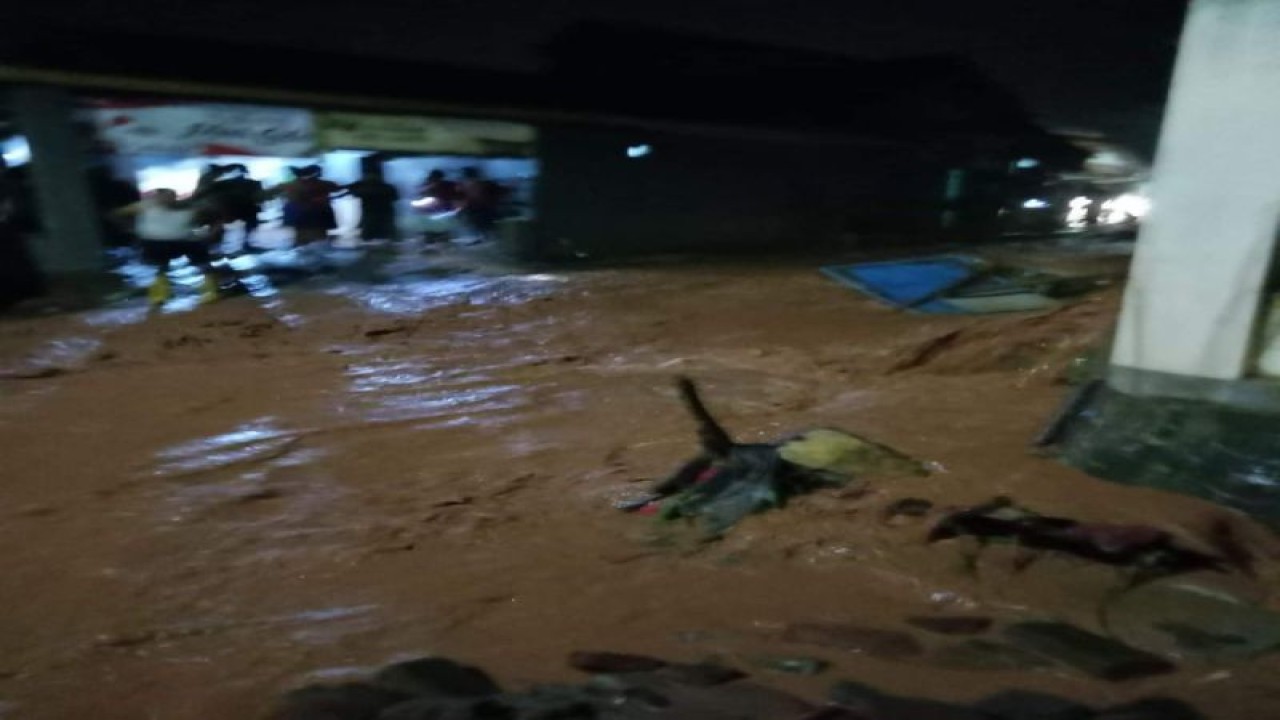Kondisi banjir di Desa Wangadowo, Kabupaten Pekalongan. (Foto: ANTARA/HO-BPBD Kabupaten Pekalongan