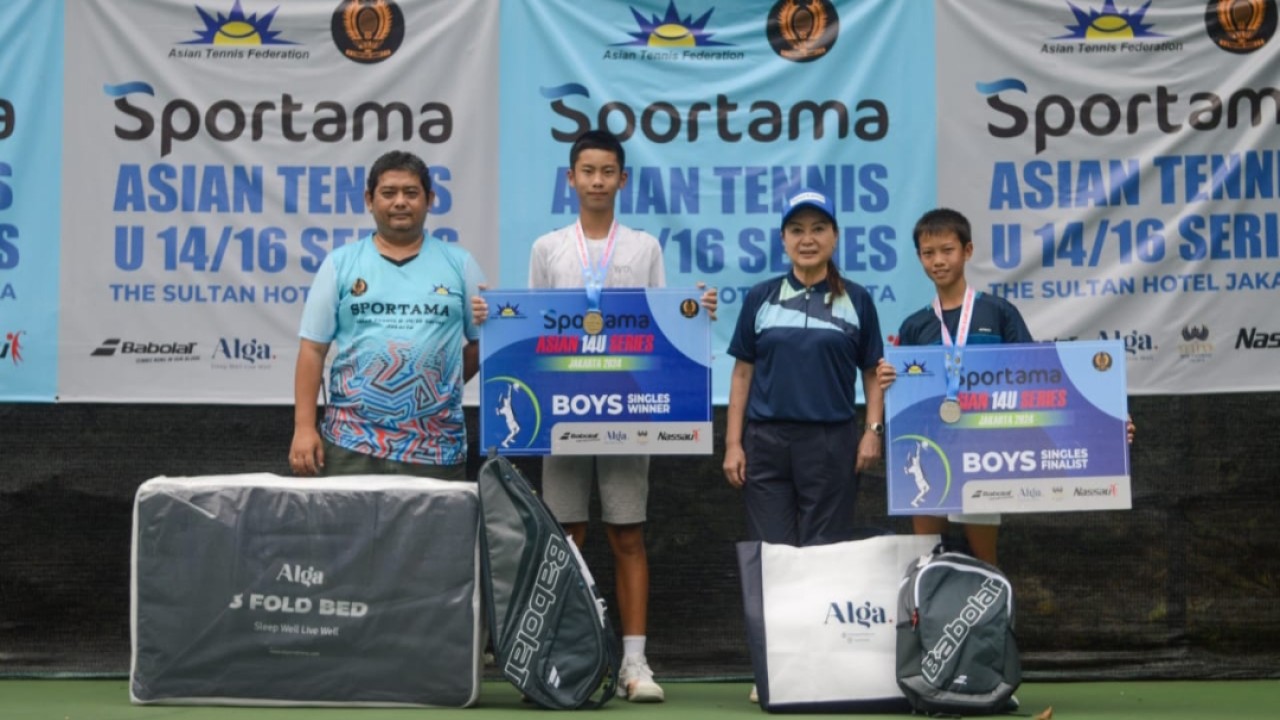 Indonesia Sapu Bersih Gelar Tunggal Sportama Asian Tennis U-14 Series Jakarta