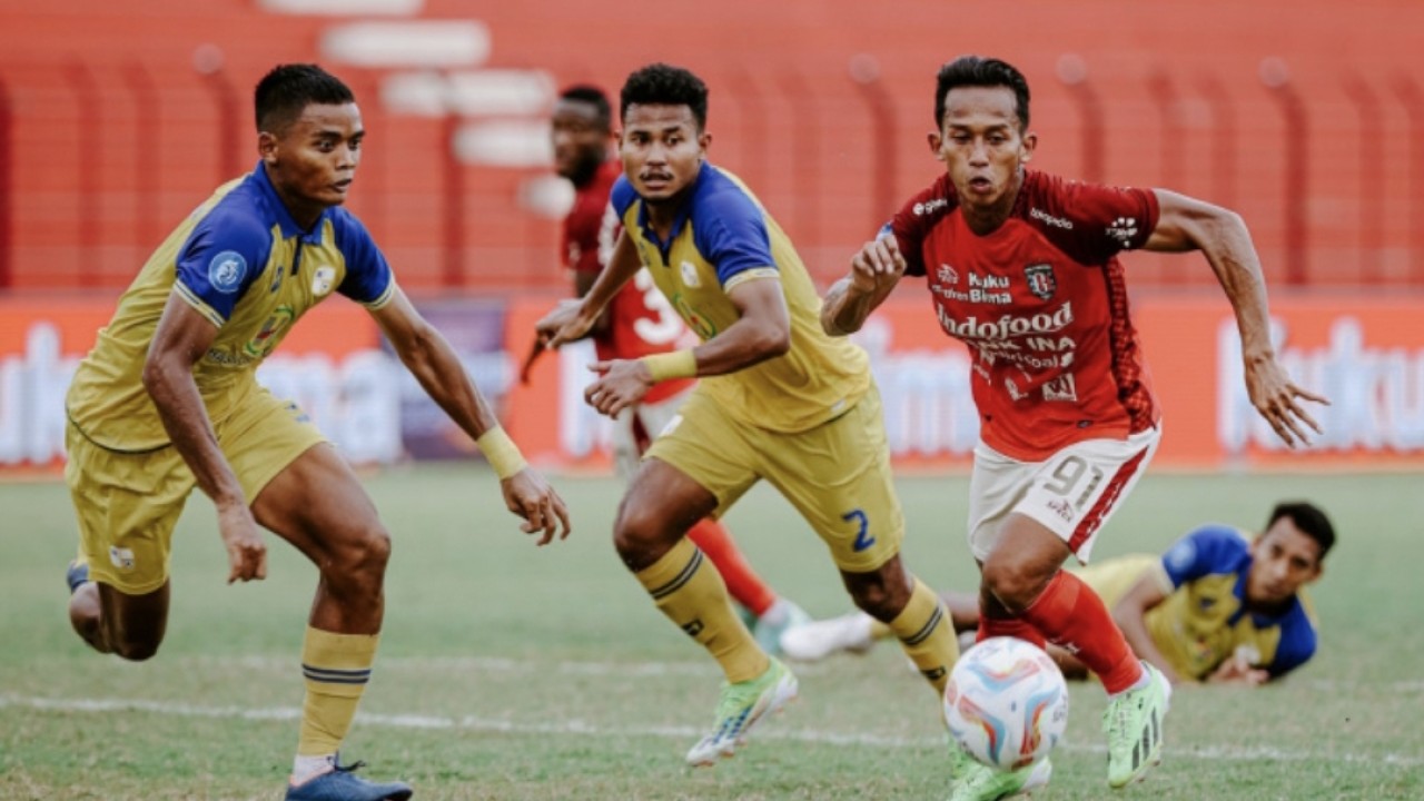 Laga Bali United vs Barito Putera di Liga 1 2023/2024