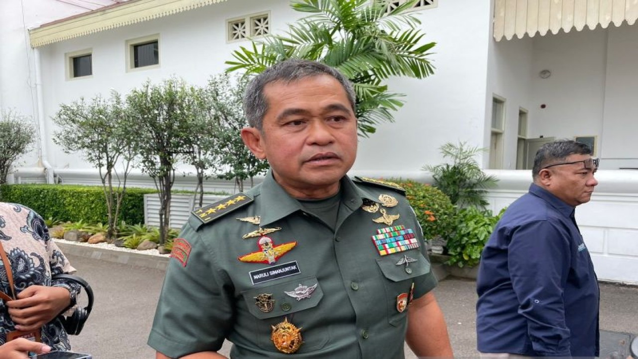 Kepala Staf TNI Angkatan Darat Jenderal TNI Maruli Simanjuntak. (Foto: ANTARA/Yashinta Difa.)