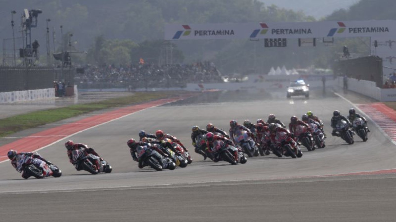 MotoGP di Pertamina Mandalika International Street Circuit, Lombok Tengah, NTB, - Antara.