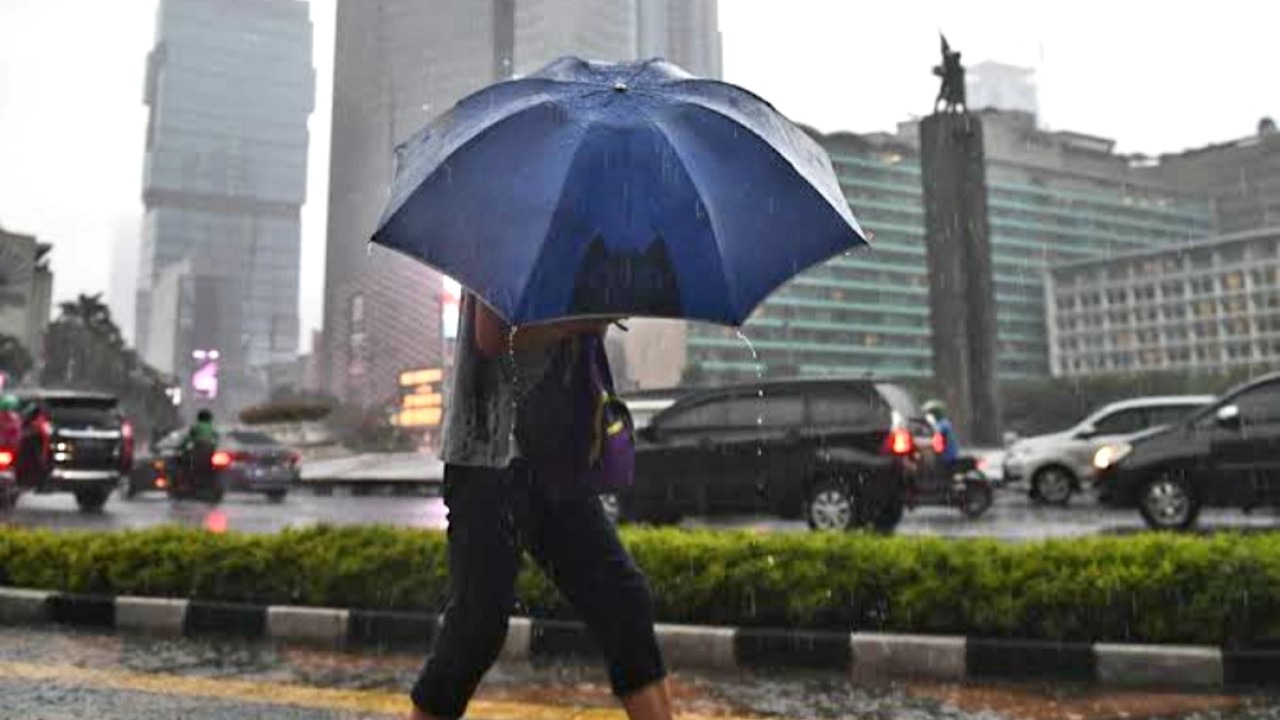 Jakarta diguyur hujan/net