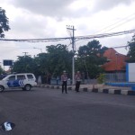 Situasi di depan Kantor Subdensi Pom Detasemen I Kepolisian Daerah Jawa Timur, Surabaya, Jatim, Senin (4/3/2024). ANTARA/HO-1709528997
