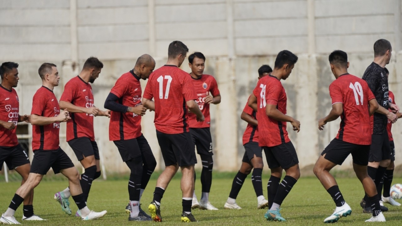 Skuad Persija menjalani latihan jelang hadapi Persib Bandung