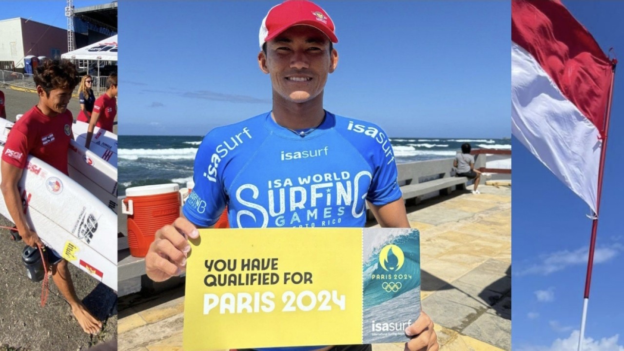 Surfer Indonesia, Rio Waida lolos ke Olimpiade 2024 Paris