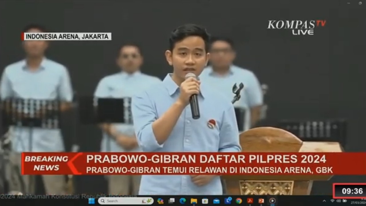 Cuplikan gambar video AMIN ketika dihentikan Suhartoyo. (YouTube)
