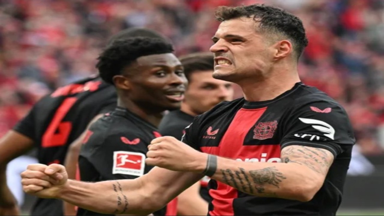 Pemain Bayern Leverkusen Granit Xhaka(foto:website resmi bundesliga.com)