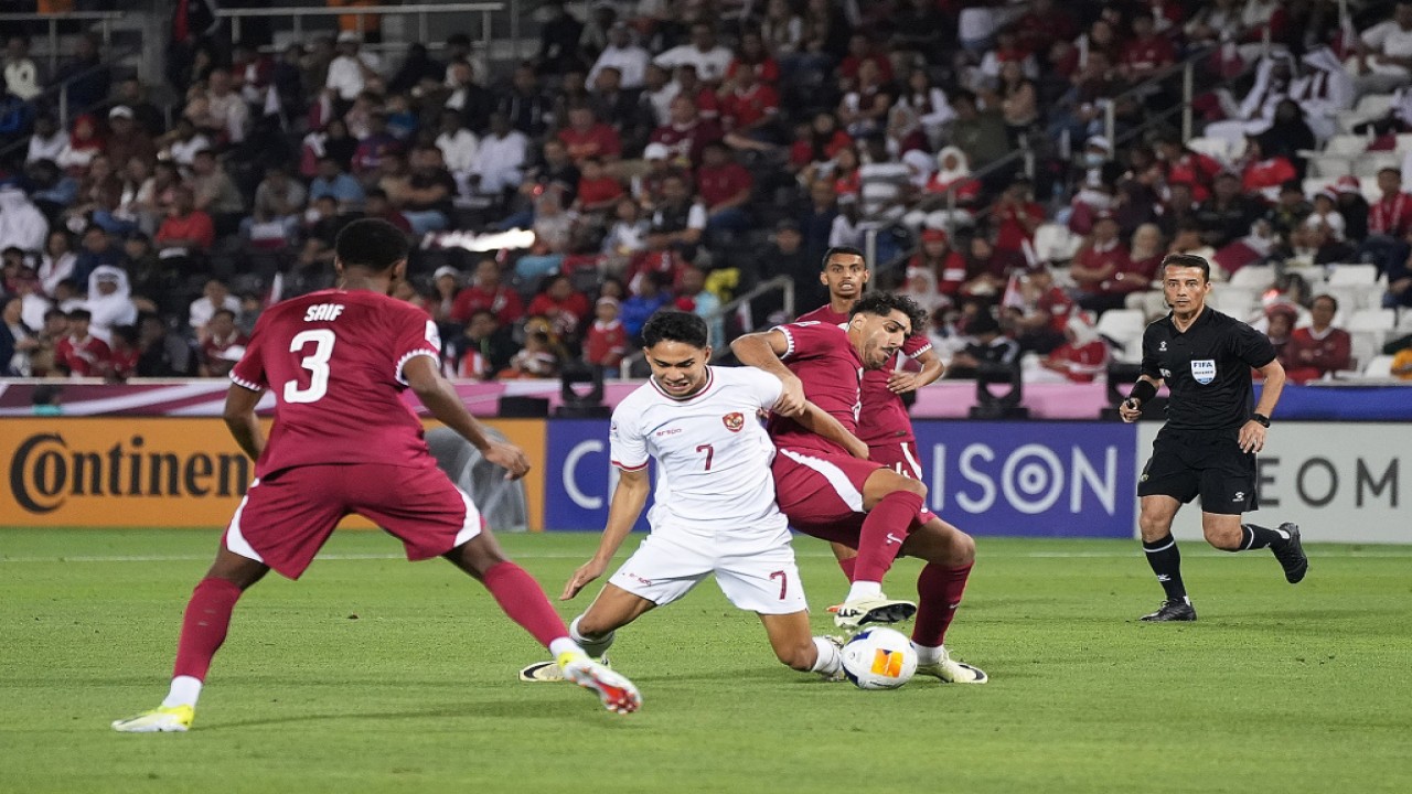 Indonesia kalah 0-2 dari Qatar di Piala Asia U-23 2024