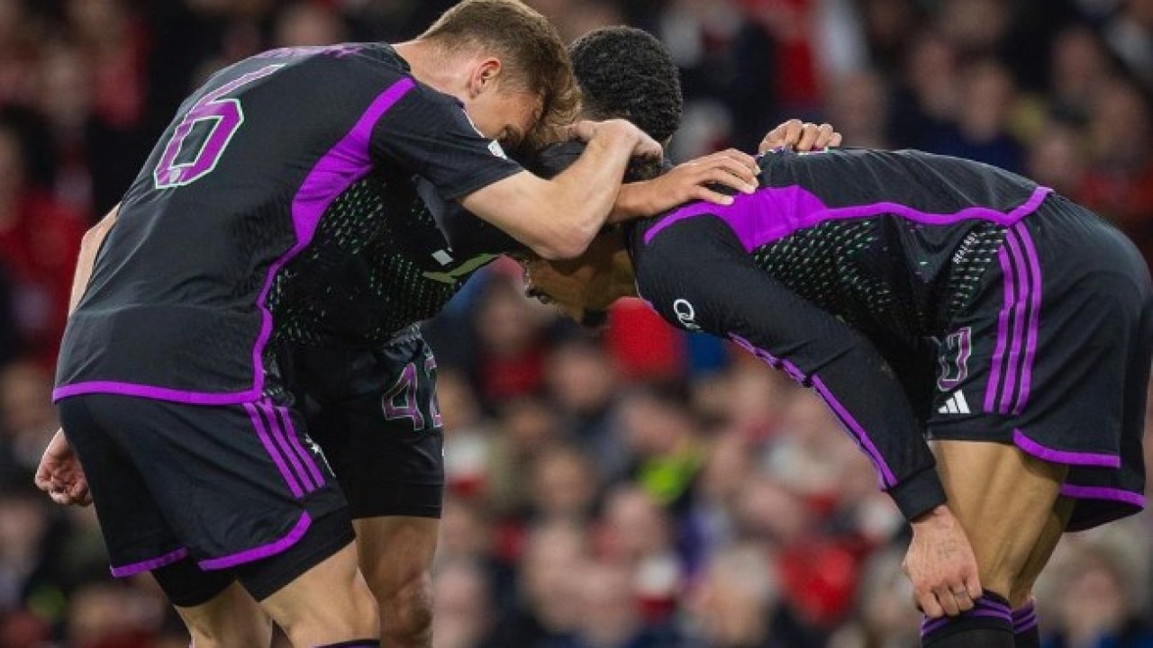 Joshua Kimmich jadi penentu kemenangan Bayern Muenchen atas Arsenal di Alianz Arena pada leg kedua babak perempat final Liga Champions 2023/2024. (Instagram)