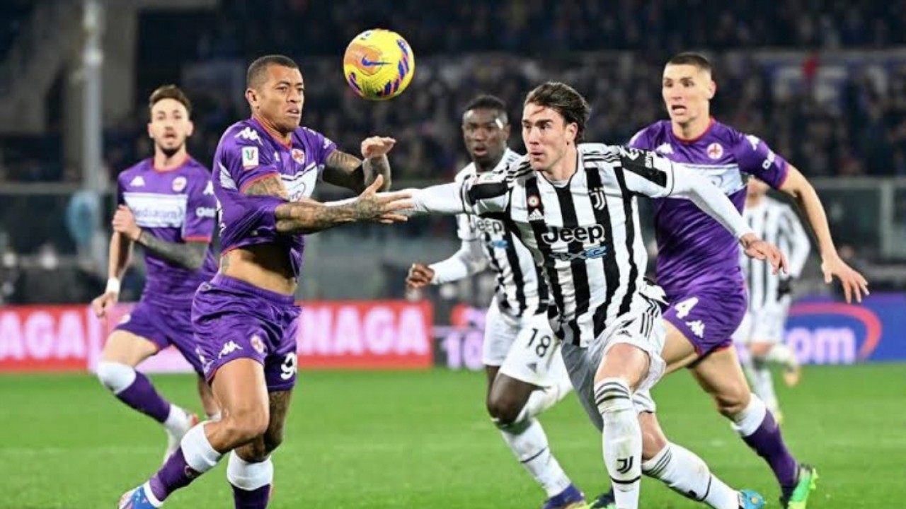 Laga Juventus vs Fiorentina di Serie A Italia 2023/2024