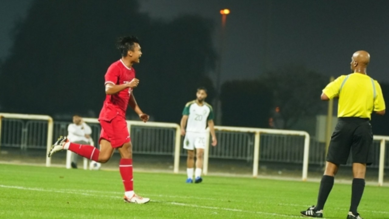 Laga uji coba Timnas Indonesia U-23 vs Arab Saudi