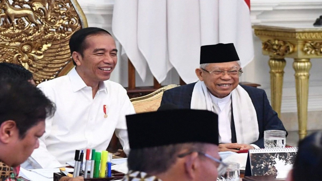 Presiden Joko Widodo dan Wapres KH Ma'ruf Amin/ist