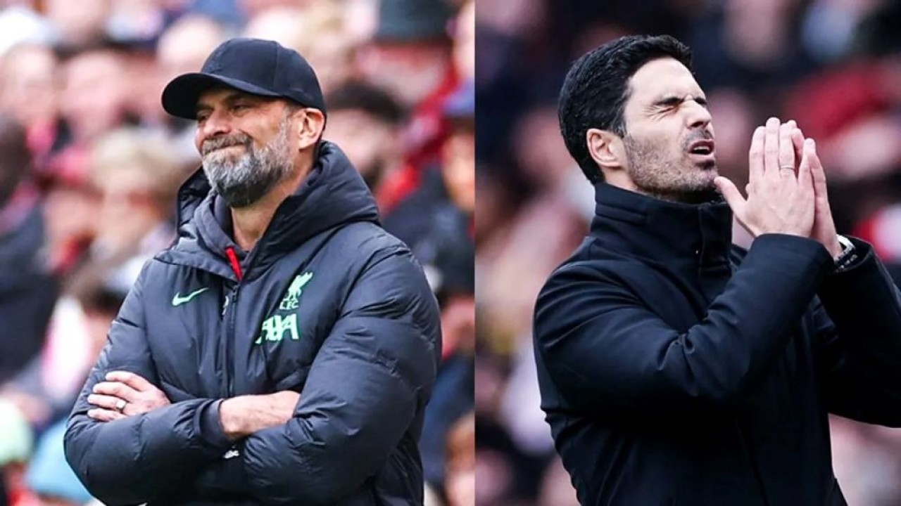 Jürgen Klopp dan Mikel Arteta (foto: website resmi  premierleague.com)