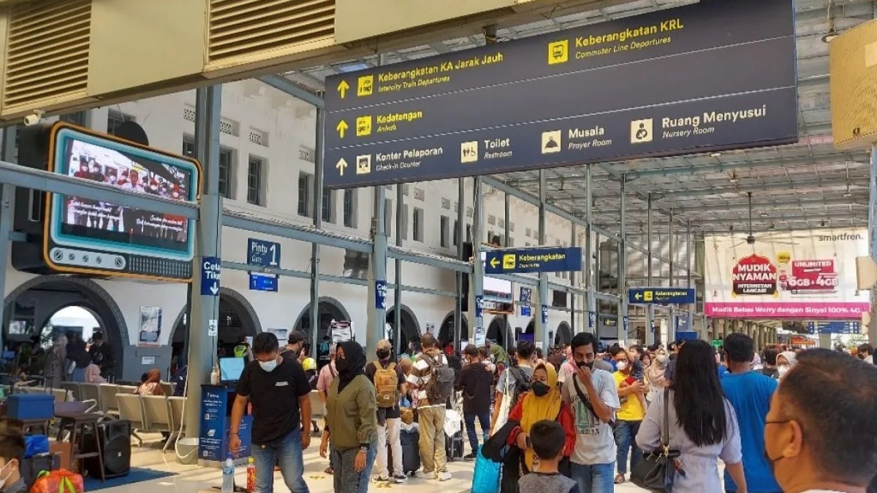 Stasiun Pasar Senen. (Antara)