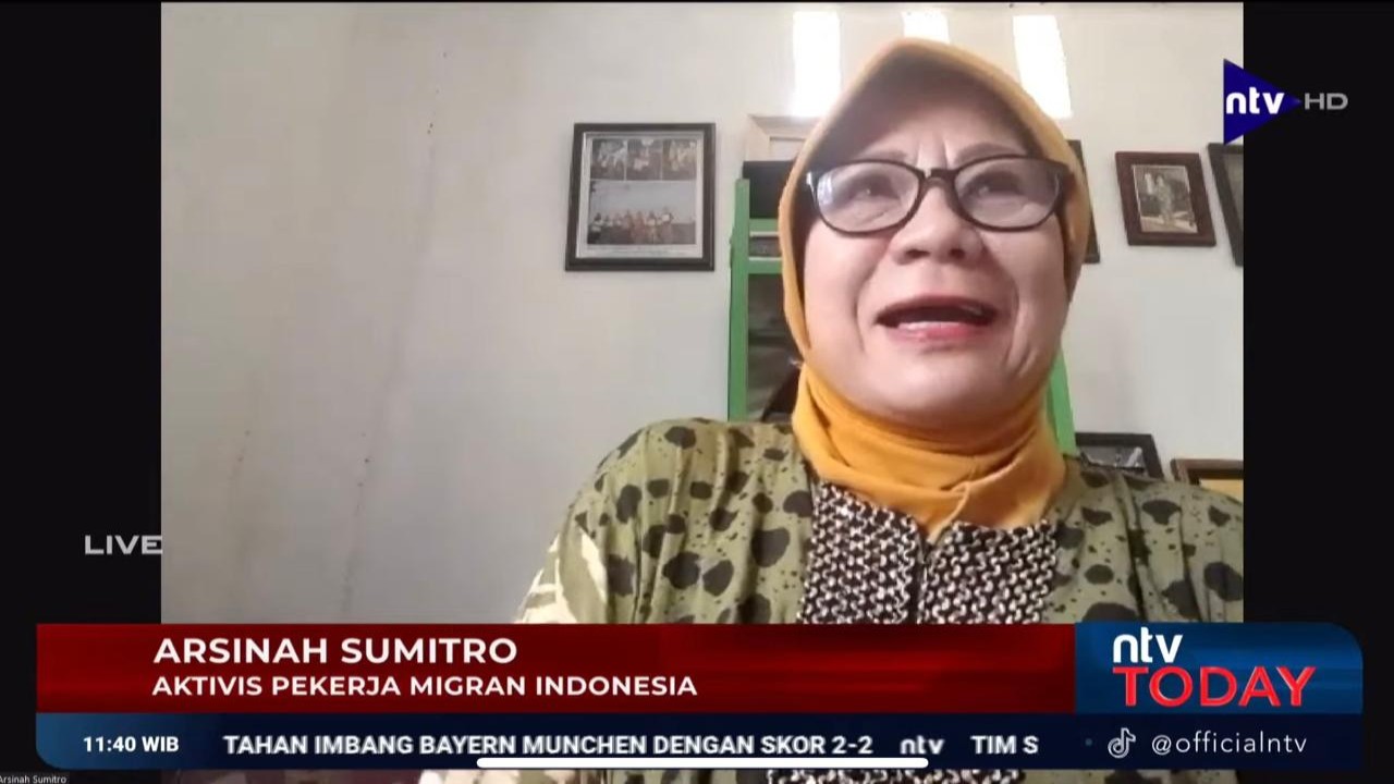 Arsinah Sumitro Aktivis Pekerja Migran Indonesia/Tangkapan layar YouTube Nusantaratv