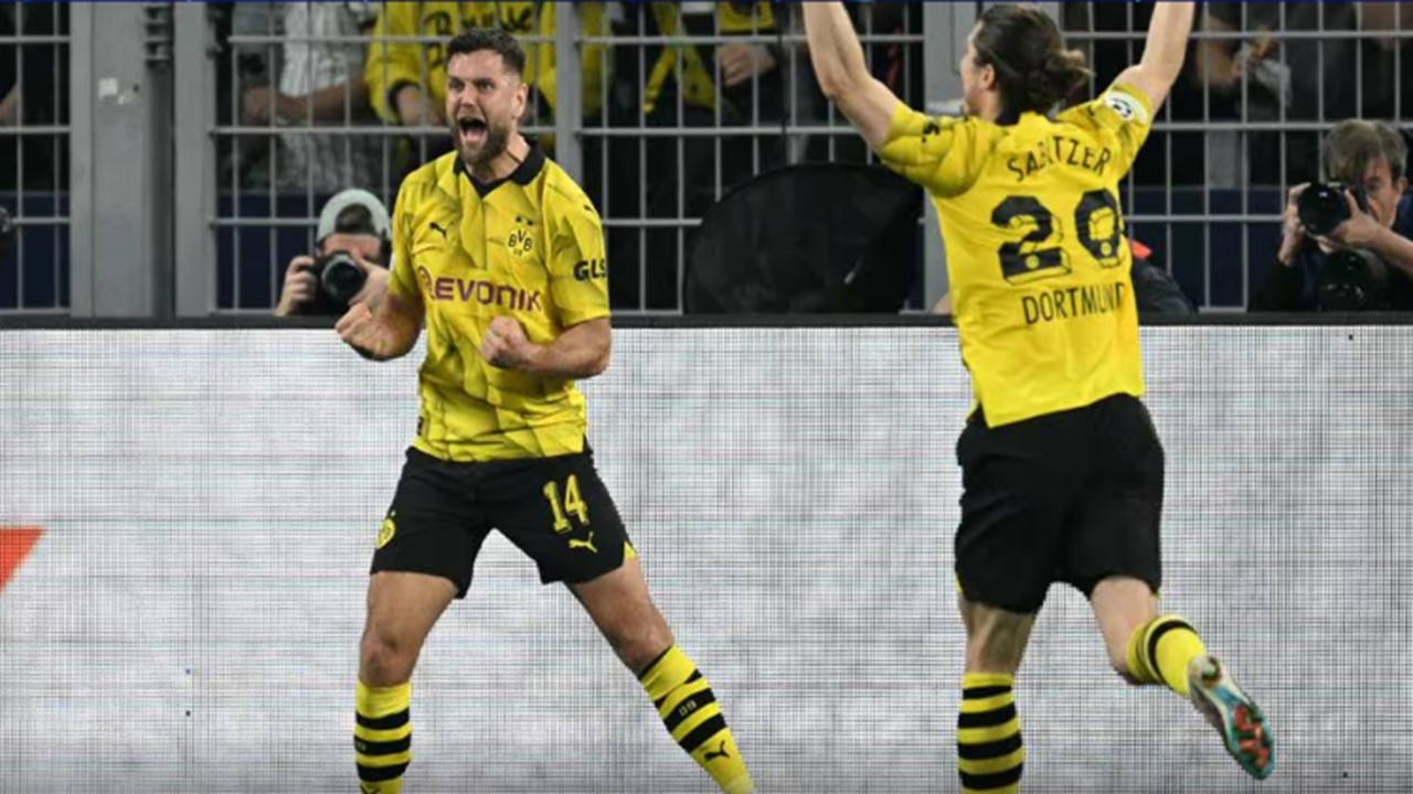 Borussia Dortmund menang atas PSG pada leg pertama babak semifinal Liga Champions 2023/2024. (UEFA)