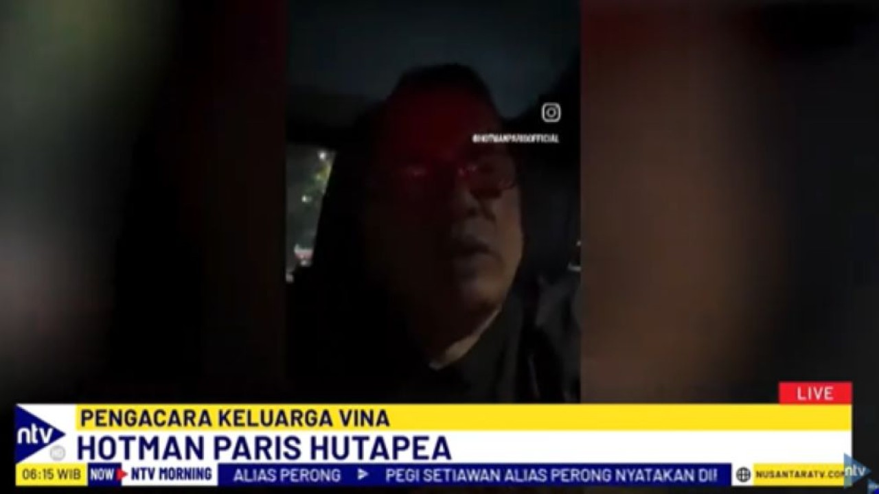 Hotman Paris Hutapea/Foto: tangkapan layar NTV