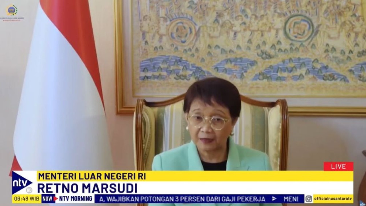 Menteri Luar Negeri Retno Marsudi menghadir pertemuan antara beberapa negara anggota OIC dengan beberapa negara anggota Uni Eropa dan sejumlah negara Eropa lainnya di Brussel, Belgia, pada Minggu (26/5/2024).