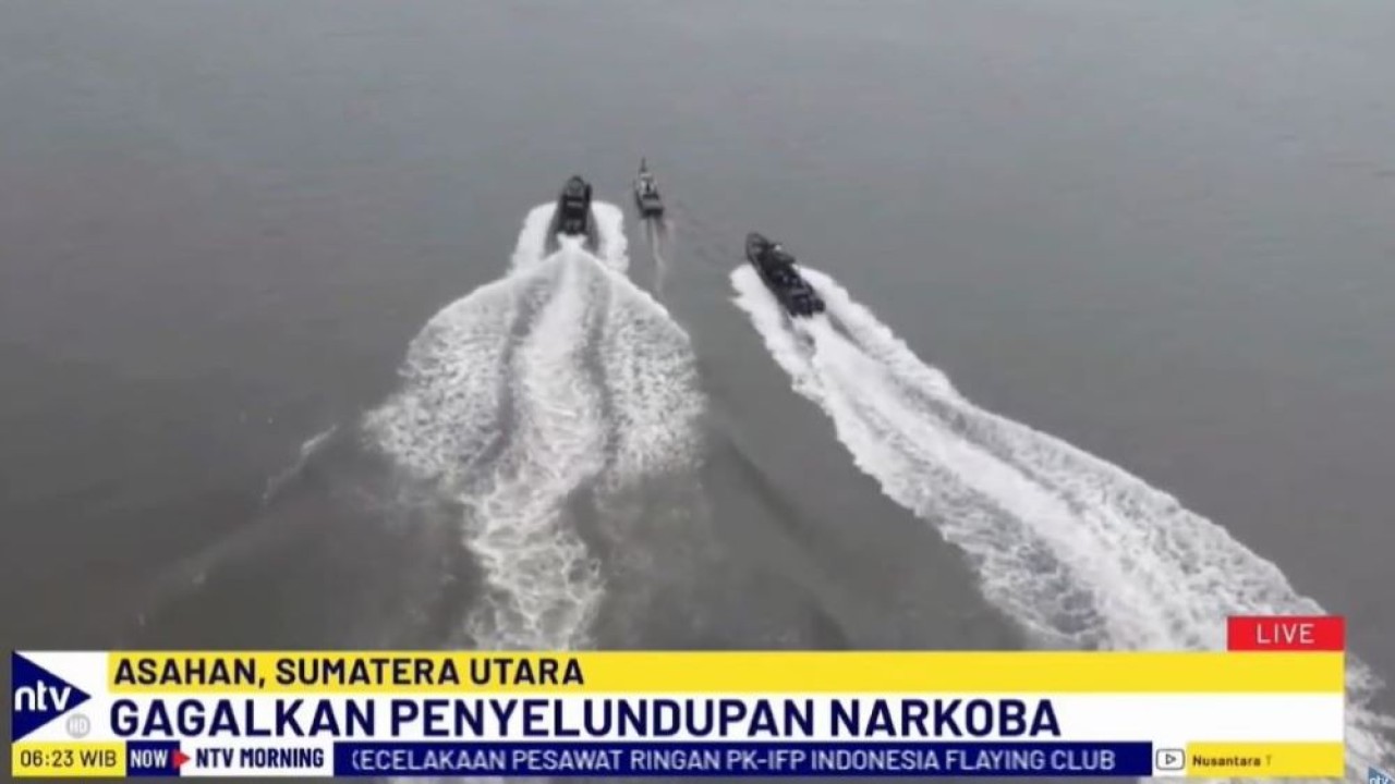 Kapal nelayan ini diduga membawa narkotika jenis sabu yang akan diseludupkan ke wilayah Tanjung Balai, Asahan.