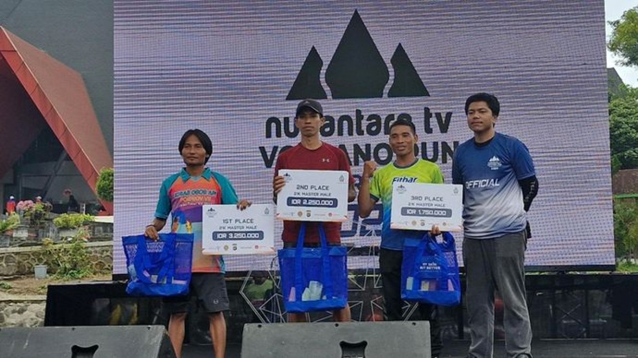 Pemenang 21 K Masters ajang Nusantara TV Volcano Run by Ambarrukmo 2024/Foto: NTVnews