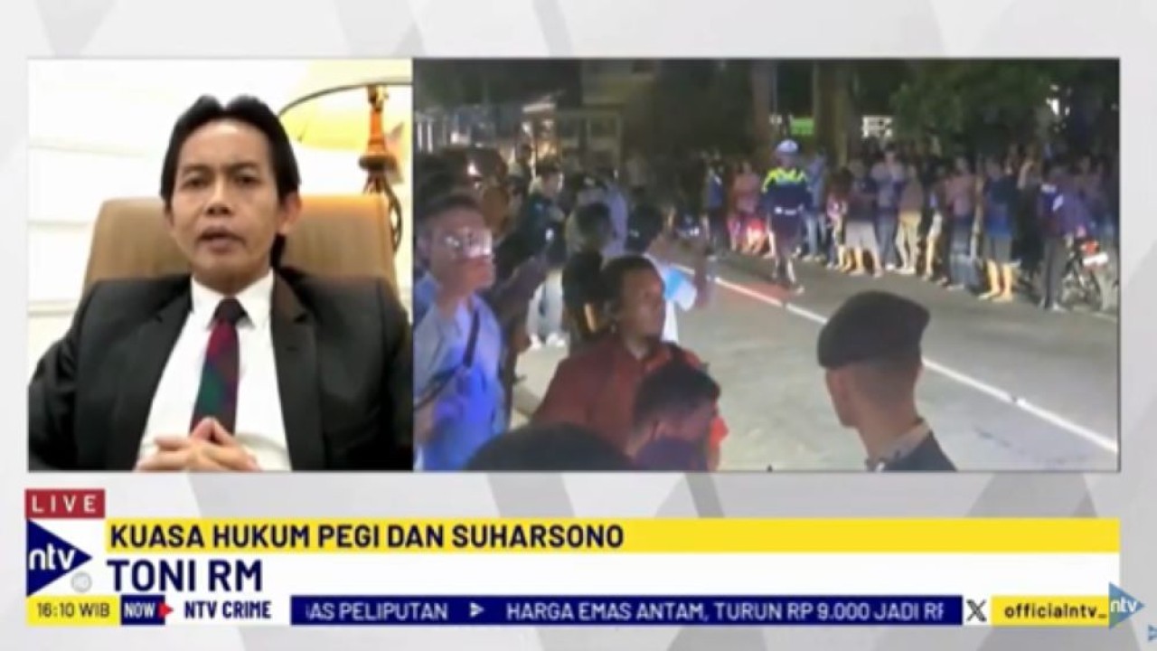 Kuasa hukum Pegi Setiawan, Toni RM dalam program NTV Crime di NusantaraTV