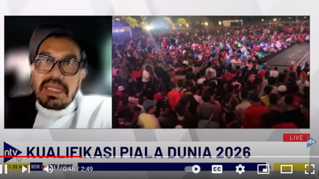 Anggota Exco PSSI Arya Sinulingga dalam Dialog NTV Prime di NusantaraTV