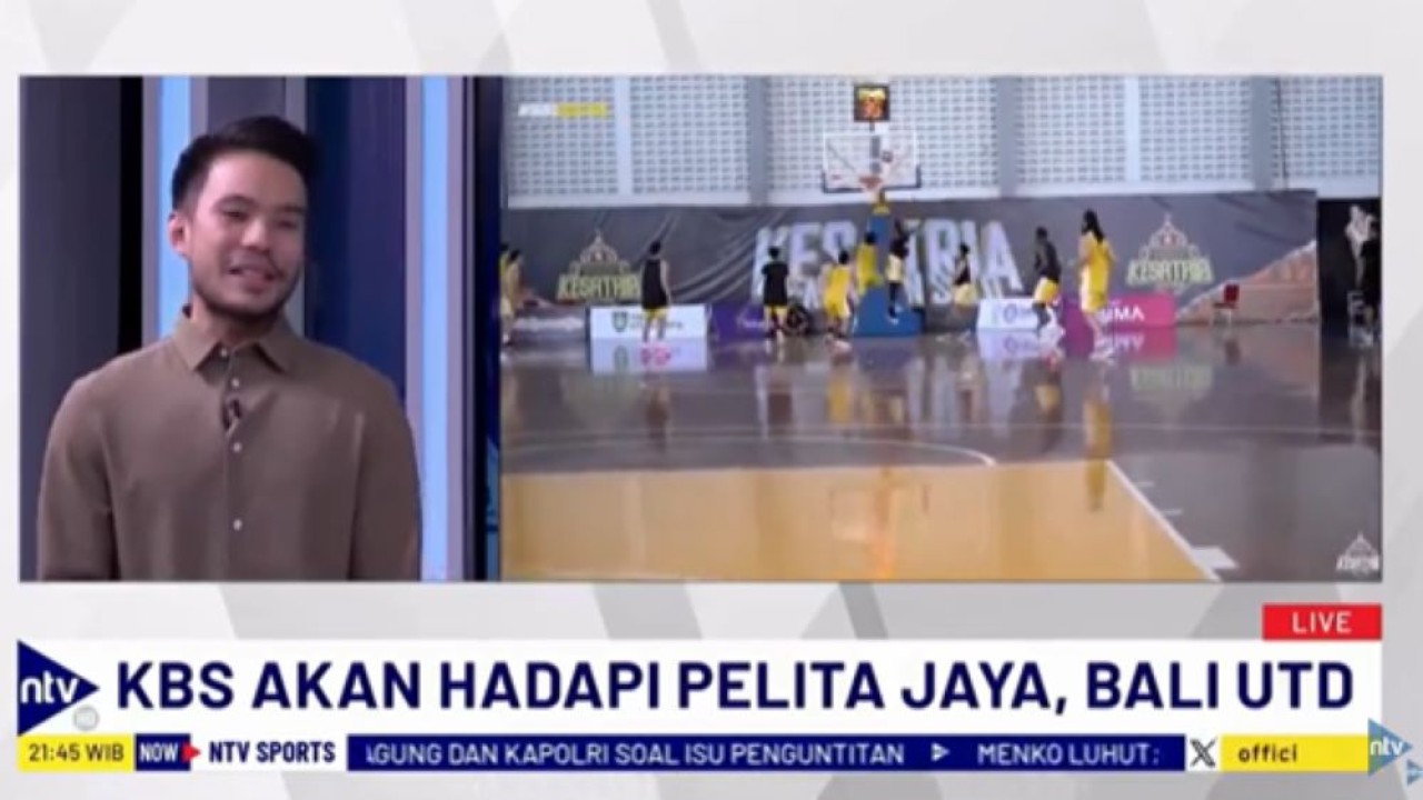 Presiden Klub Kesatria Bengawan Solo Yakup Hasibuan dalam dialog NTV Sport di NusantaraTV