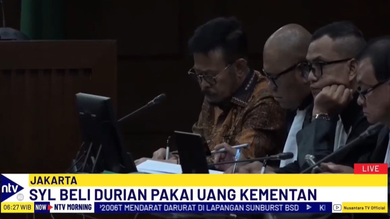 Sidang kasus korupsi mantan Menteri Pertanian Syahrul Yasin Limpo (SYL) kembali digelar di Pengadilan Negeri Tipikor Jakarta, pada Senin (20/5/2025).