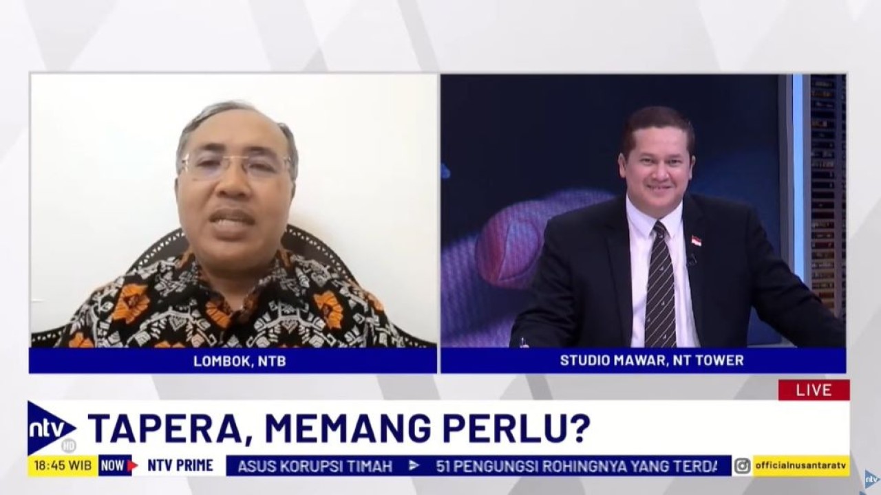 Anggota Komisi V DPR RI, Suryadi Jaya Purnama saat menjadi narasumber program NTV Prime di Nusantara V, Rabu (29/5/2024).