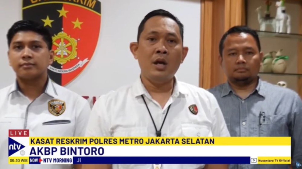 Kasat Reskrim Polres Metro Jakarta Selatan, AKBP Bintoro menjelaskan perkembangan penanganan kasus dugaan penggelapan dana Rp6,9 miliar yang dilakukan suami BCL, Tiko Aryawardhana